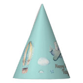 Little Boy Aviation Thema Gelukkige Verjaardag met Feesthoedjes (Links)