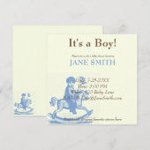 Little Boy beroemd gemaakt door Rocking Horse Anti Kaart (Voorkant / Achterkant)