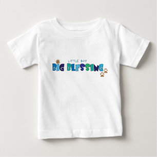 Little Boy, Big Blessing Christelijk baby T-shirt