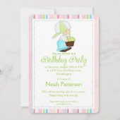 Little Boy Birthday Party Invite Country Boy d1 Kaart (Voorkant)
