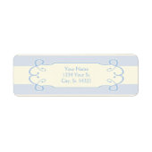 Little Boy Blue Baby shower, Adresetiketten Etiket (Voorkant)