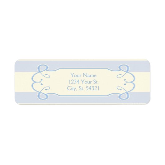 Little Boy Blue Baby shower, Adresetiketten Etiket (Voorkant)