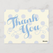 Little Boy Blue Baby shower, dank je wel kaarten (Achterkant)