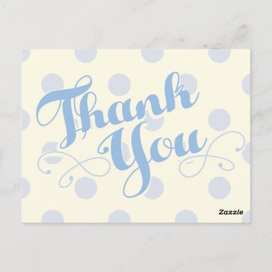 Little Boy Blue Baby shower, dank je wel kaarten (Achterkant)