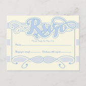 Little Boy Blue Baby shower RSVP-kaart Uitnodiging Briefkaart (Voorkant)