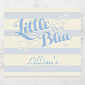 Little Boy Blue Baby shower Wijnlabel Bier Etiket (Enkel label)