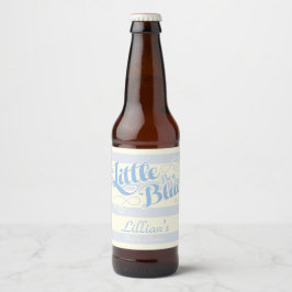 Little Boy Blue Baby shower Wijnlabel Bier Etiket