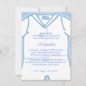 Little Boy Blue Christening Uitnodigingen (Voorkant)