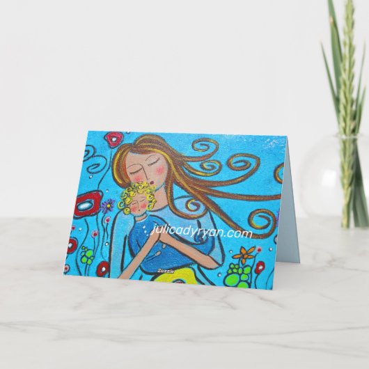 Little Boy Blue Moederdag Kaart (Achterkant)