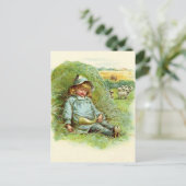 Little Boy Blue Nursery Rhyme Briefkaart (Staand voorkant)