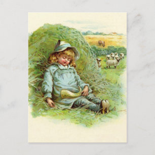 Little Boy Blue Nursery Rhyme Briefkaart