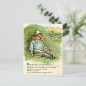 Little Boy Blue Nursery Rhyme Briefkaart (Staand voorkant)