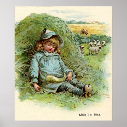 Little Boy Blue Nursery Rhyme Poster (Voorkant)