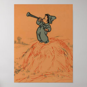 Little Boy Blue  Nursery Rhyme Poster