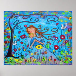 Little Boy Blue Originele Kunst Poster