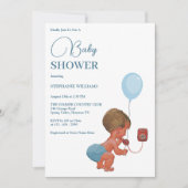 "Little Boy Calling" Baby shower Kaart (Voorkant)
