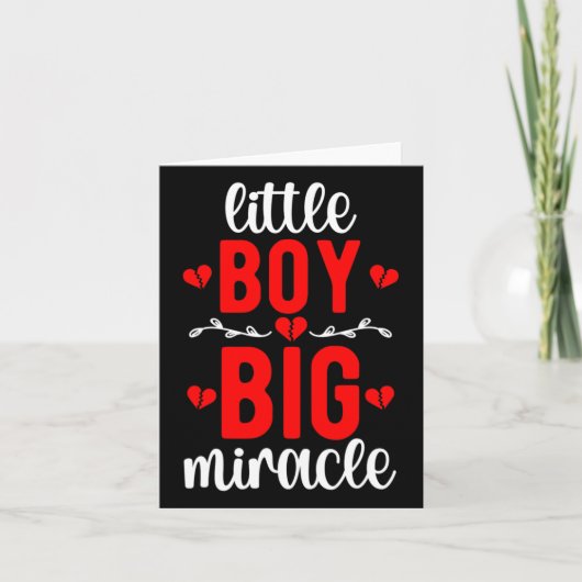 Little Boy CHD Warrior, congenitale hartaandoening Kaart (Voorkant)