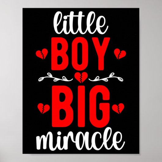 Little Boy CHD Warrior, congenitale hartaandoening Poster (Voorkant)