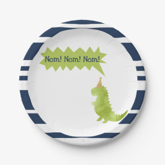 Little Boy Dinosaur Green Dino thema Decorations P Papieren Bordje