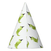 Little Boy Dinosaur Theme Dino Green and Black Pet Feesthoedjes (Achterkant)