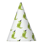 Little Boy Dinosaur Theme Dino Green and Black Pet Feesthoedjes (Rechts)