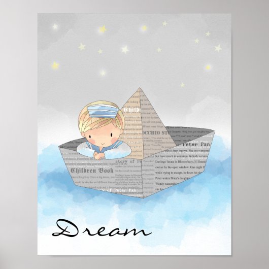 Little Boy Dreaming Poster (Voorkant)