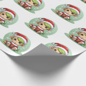 Little Boy Elf Xmas Magic Cadeaupapier (Hoek)