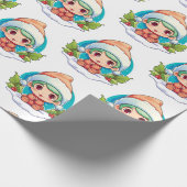 Little Boy Elf Xmas Magic Cadeaupapier (Hoek)