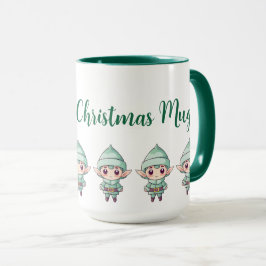 Little Boy Elf Xmas Magic Gepersonaliseerd Mok