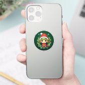 Little Boy Elf Xmas Magic Sticker (Telefoon)