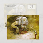Little Boy en Troll Briefkaart (Voorkant / Achterkant)