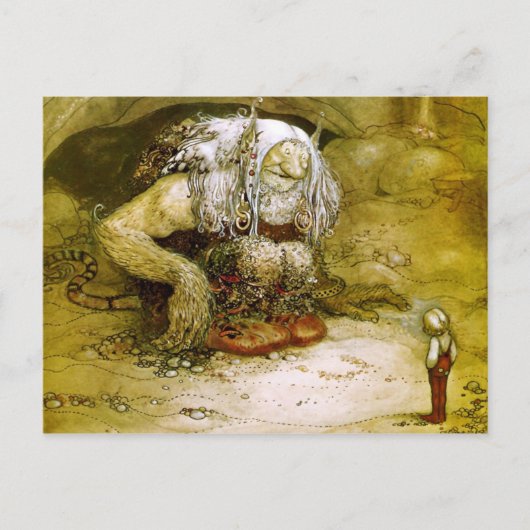 Little Boy en Troll Briefkaart (Voorkant)