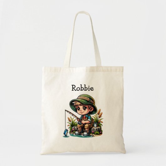 Little Boy Gevist gepersonaliseerd Tote Bag (Voorkant)