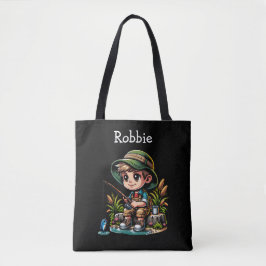 Little Boy Gevist gepersonaliseerd Tote Bag