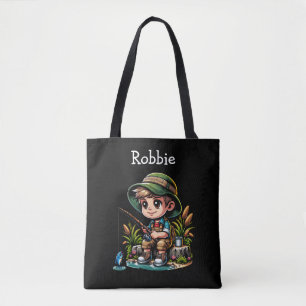 Little Boy Gevist gepersonaliseerd Tote Bag