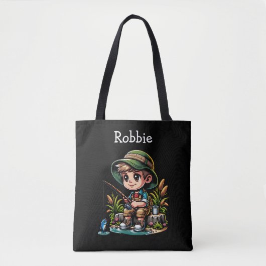 Little Boy Gevist gepersonaliseerd Tote Bag (Voorkant)