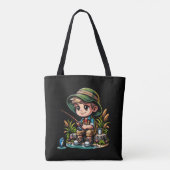 Little Boy Gevist gepersonaliseerd Tote Bag (Achterkant)