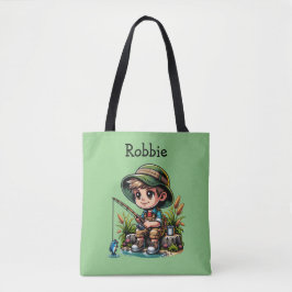 Little Boy Gevist gepersonaliseerd Tote Bag