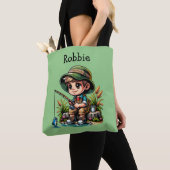 Little Boy Gevist gepersonaliseerd Tote Bag (Dichtbij)