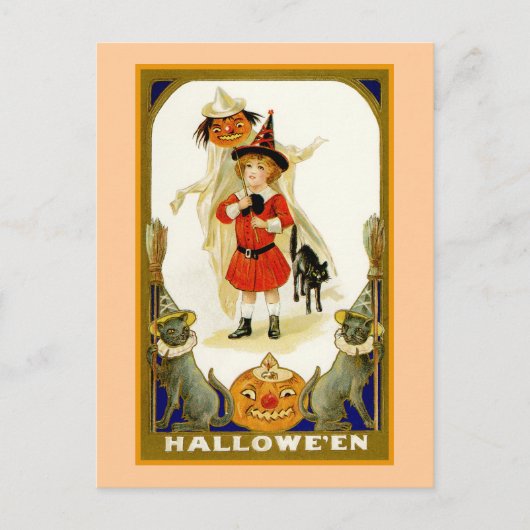 Little Boy Halloween Briefkaart (Voorkant)