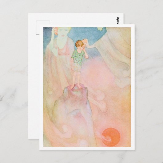 Little Boy in a Dream Dorothy Lathrop Briefkaart (Voorkant / Achterkant)