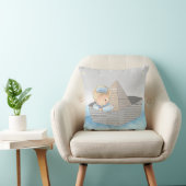 Little Boy in Dream Boat Accent Pillow Kussen (Stoel)
