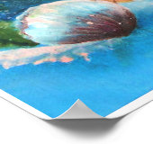 Little Boy Merm en zijn zee paard Poster (Hoek)