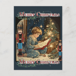 Little Boy Notenkrakers Art Vrolijk Kerstfeest Briefkaart