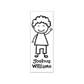Little Boy Personalized Rubber Stamp Rubberstempel (Afrduk)