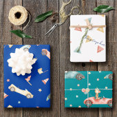 Little Boy Racing Waterverf Pattern Birthday Inpakpapier Vel