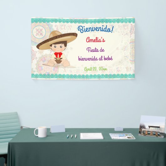 Little Boy Spaans Mexicaans Sombrero Niñ0 Spandoek (Beurs)