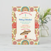 Little Boy Spanish Mexican Sombrero Colorful Kaart (Staand voorkant)