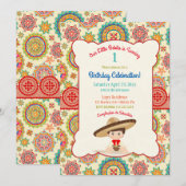 Little Boy Spanish Mexican Sombrero Colorful Kaart (Voorkant / Achterkant)