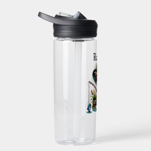 Little Boy Vist Cartoon gepersonaliseerd Waterfles (Rechts)